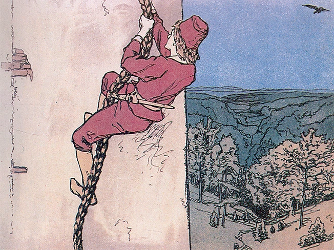 Depiction of the Rapunzel-tale